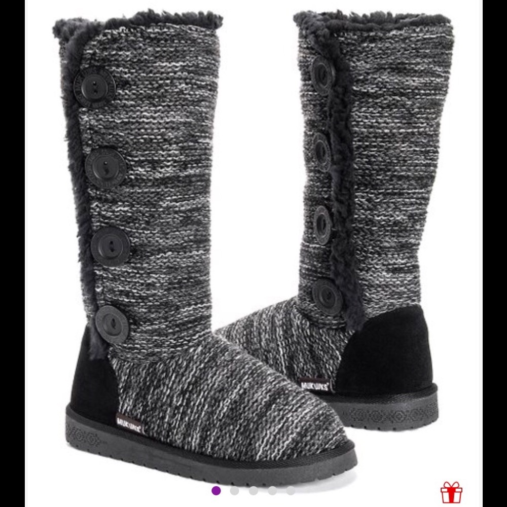 Muk Luks Oxford Liza Boots Size 9 NEW